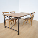 Tavolo in legno e ferro Rotterdam 200 cm - OrchideaMilano1981
