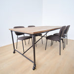 Tavolo in legno e ferro Rotterdam 200 cm - OrchideaMilano1981