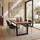 Denver Medium 200cm Wood and Iron Table