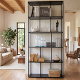 Estantería moderna de acero y vidrio Gotham Big 90 cm