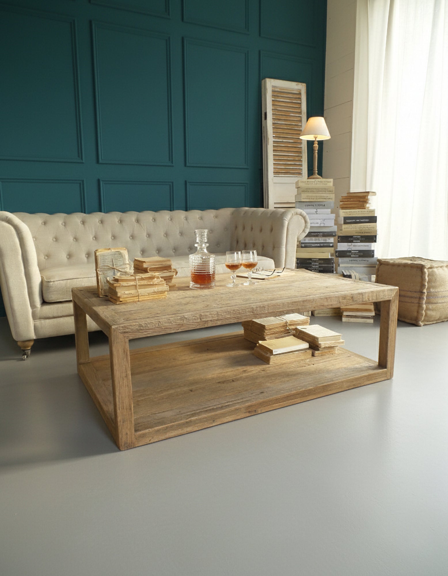 Tavolino rettangolare 1 ripiano in legno Materia 120 cm - OrchideaMilano1981