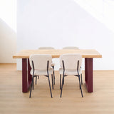 Tavolo in legno e ferro France Burgundy 180 cm