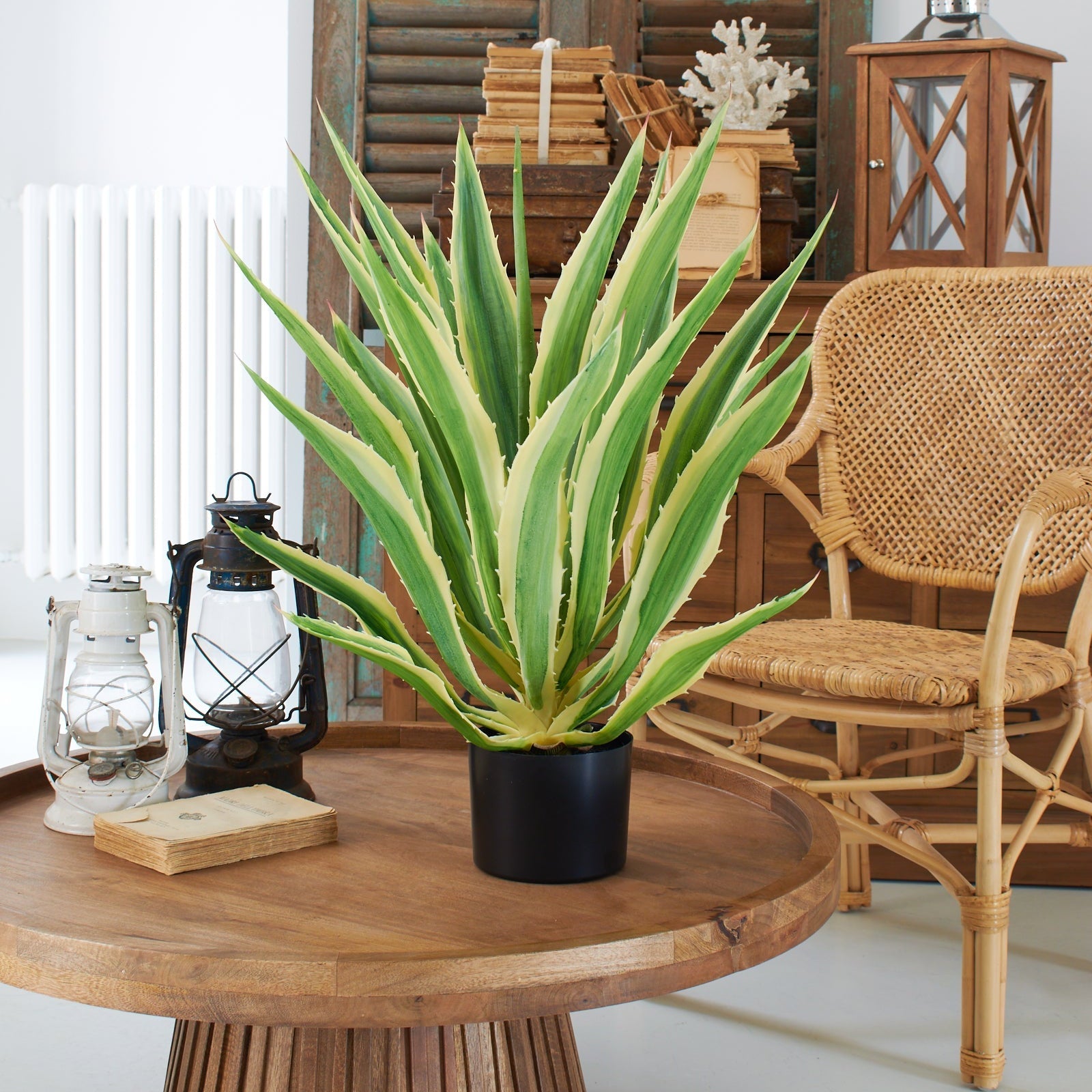 Agave artificiale con vaso Mesa Verde - OrchideaMilano1981