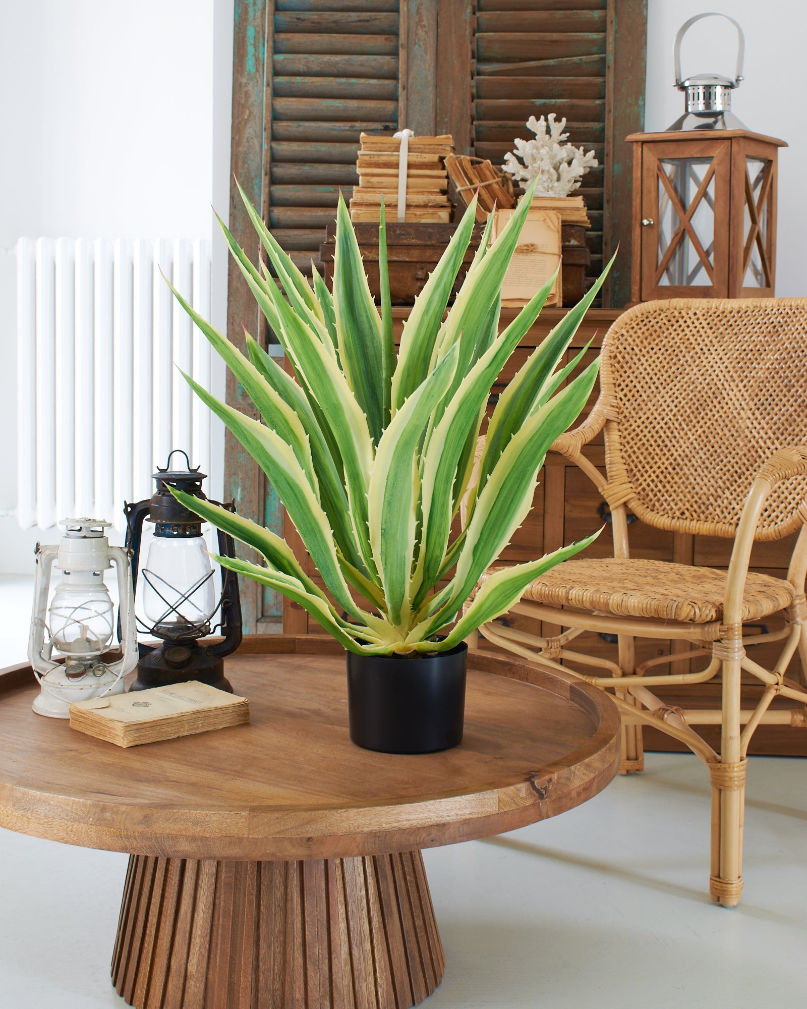 Agave artificiale con vaso Mesa Verde - OrchideaMilano1981