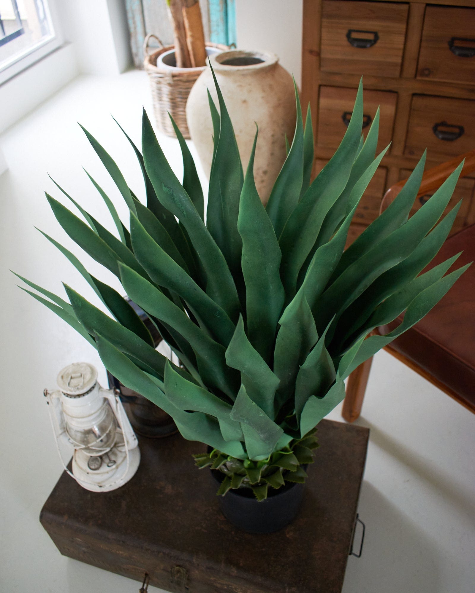 Agave artificiale con vaso Sonora - OrchideaMilano1981