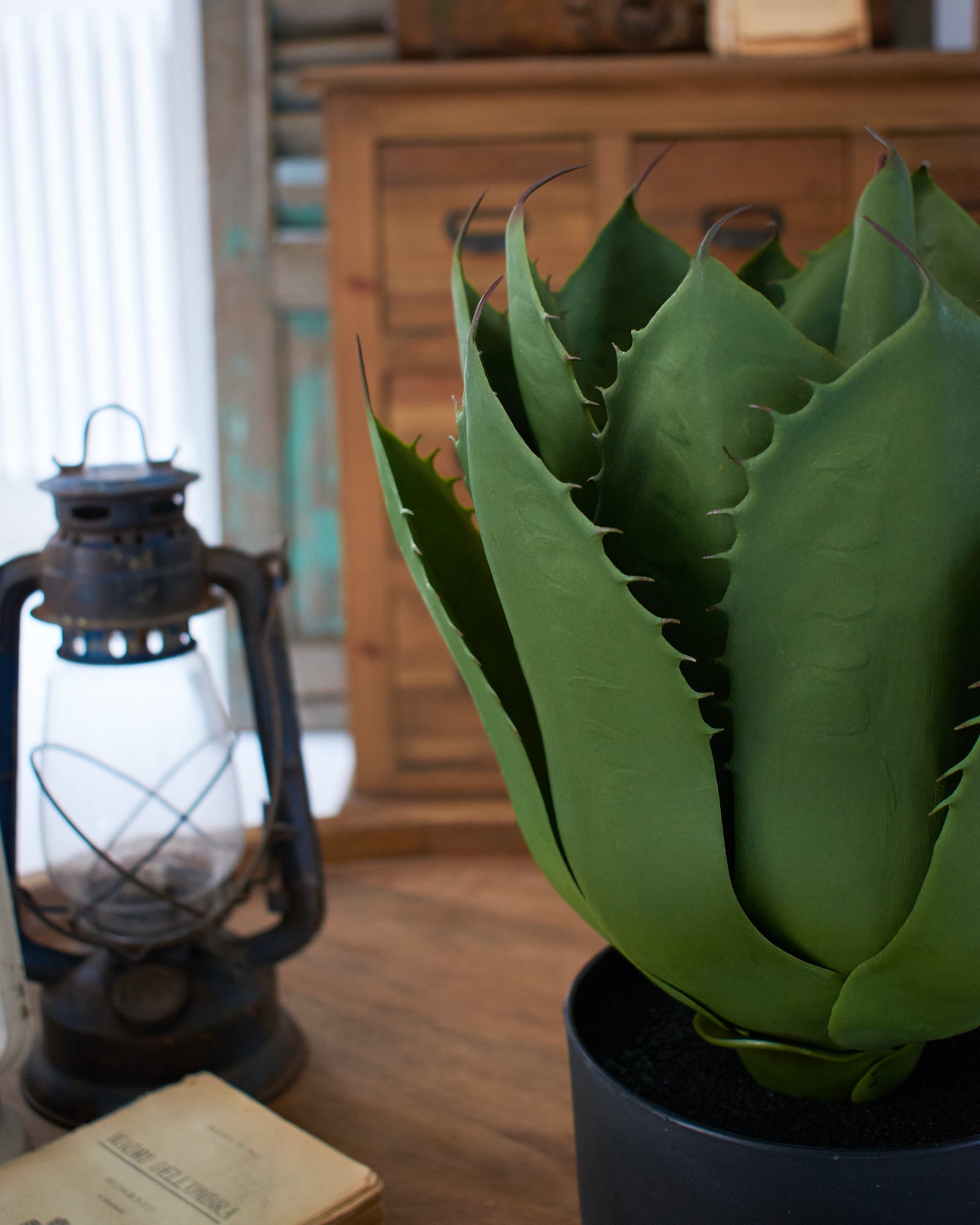 Aloe artificiale con vaso Arizona - OrchideaMilano1981