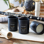 Candela profumata in vaso di vetro Black Mood set da 2 - OrchideaMilano1981