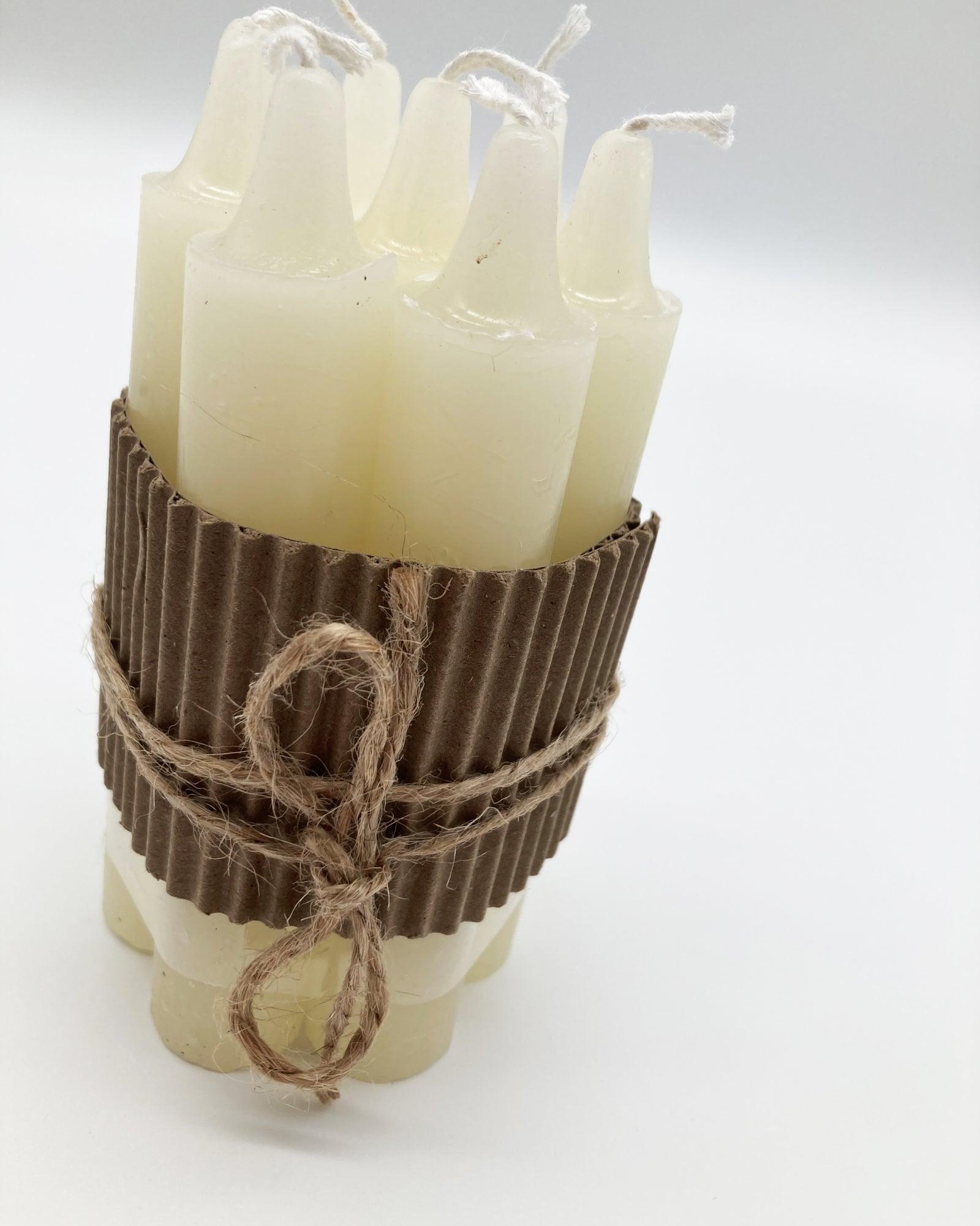 CANDELE IVORY PACCHETTI DA 7  PEZZI 4 - OrchideaMilano1981