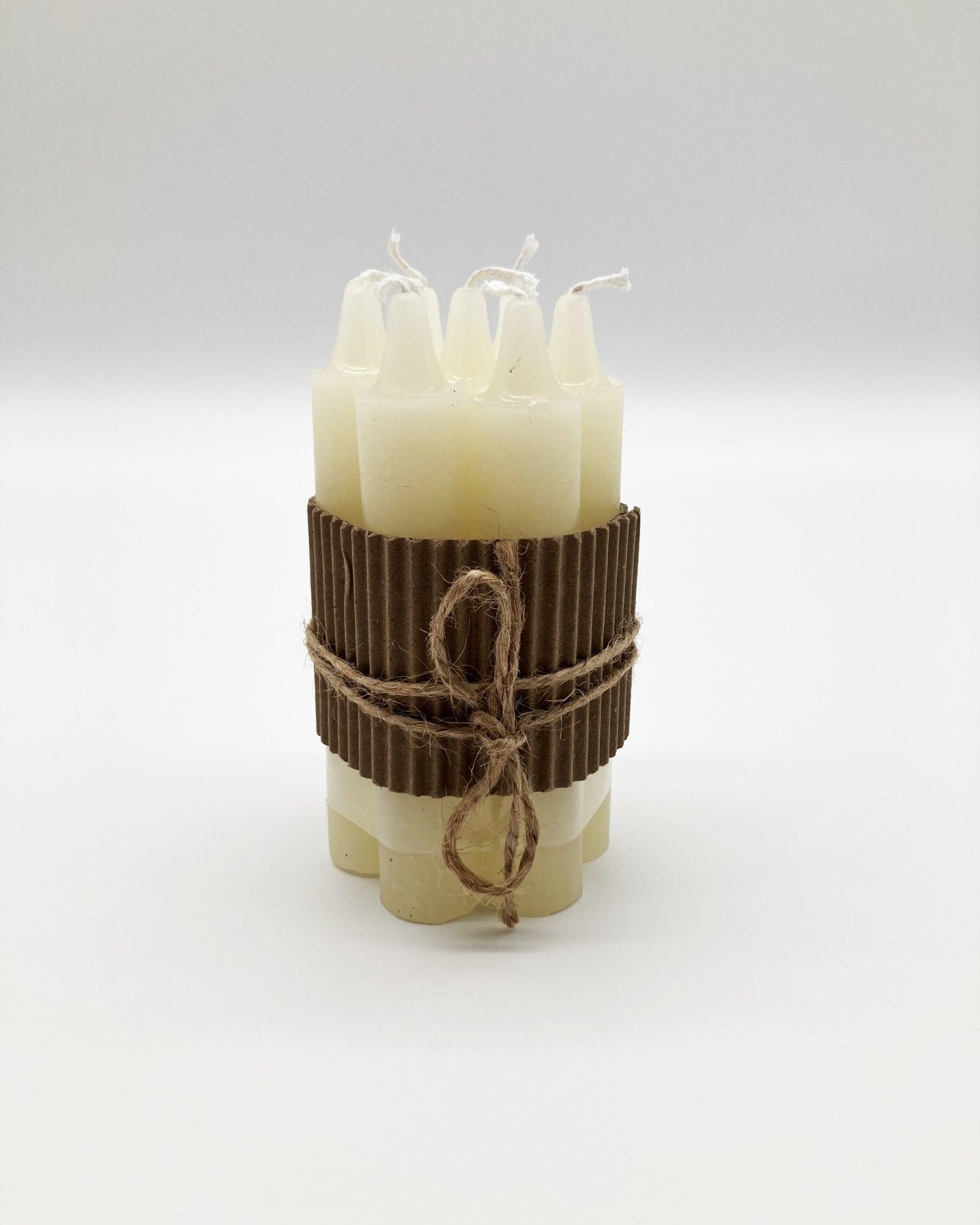 CANDELE IVORY PACCHETTI DA 7  PEZZI 4 - OrchideaMilano1981