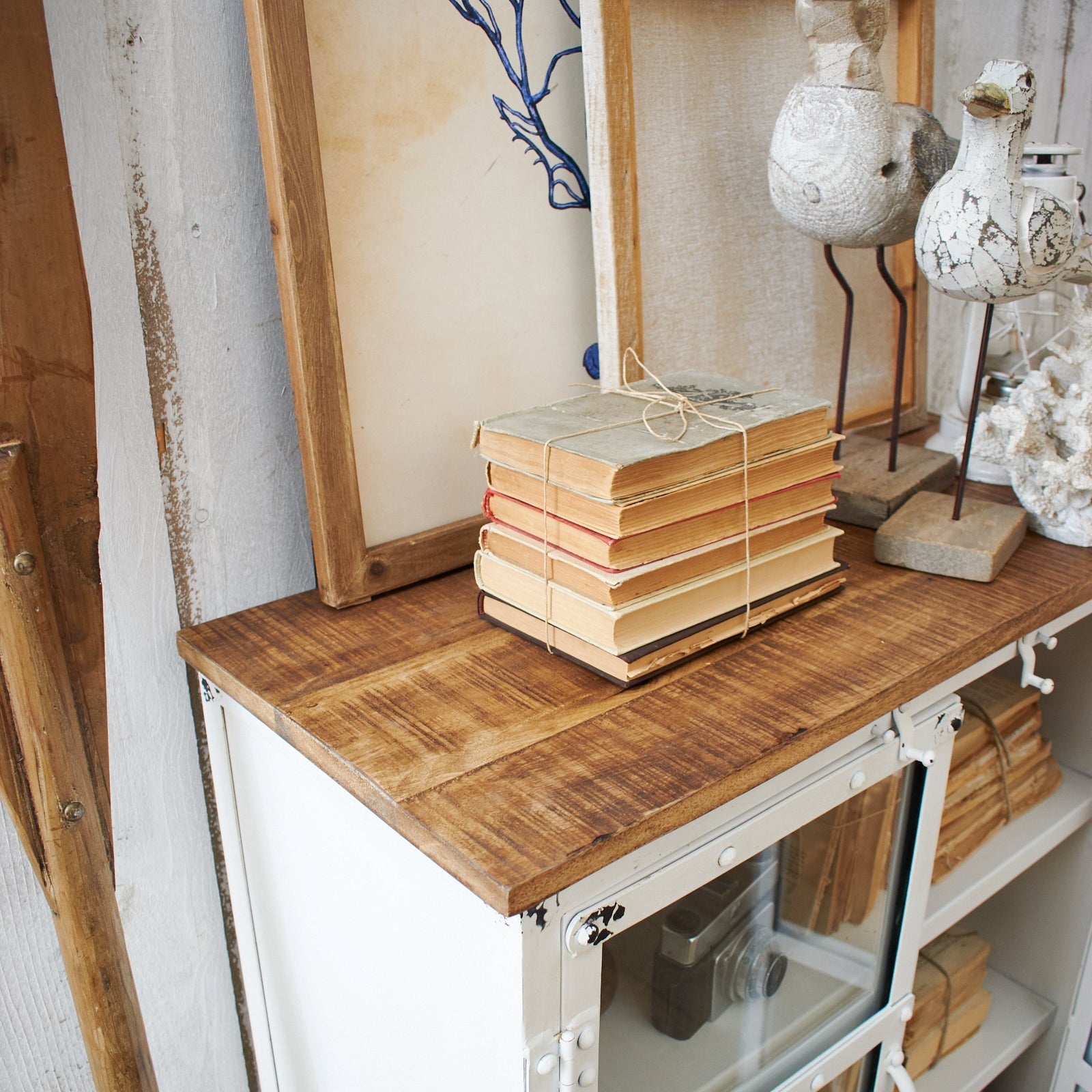 Credenza in ferro e vetro Cap Ferrat 73 cm - OrchideaMilano1981