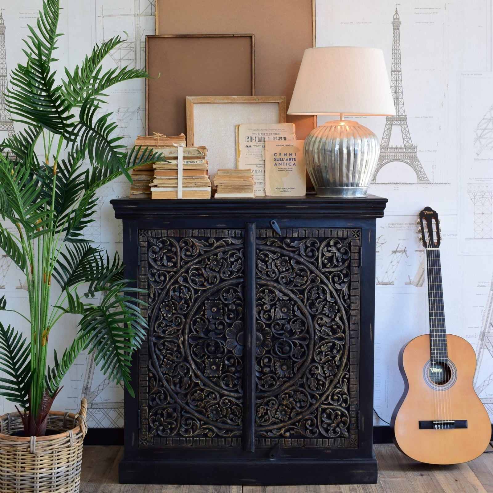 Credenza 2 ante in legno Black Mood - OrchideaMilano1981