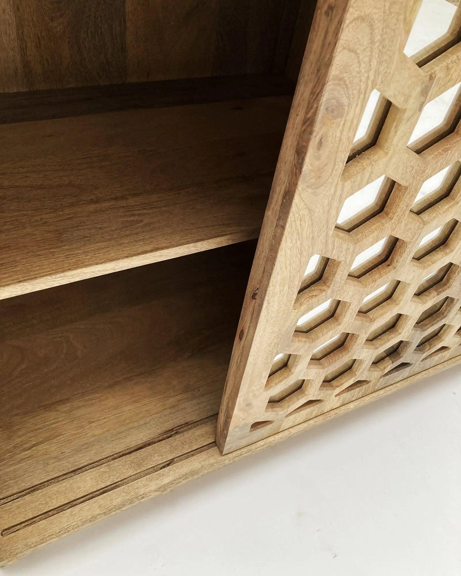 Credenza in legno e specchio a 3 ante scorrevoli Modern Light 175 cm - OrchideaMilano1981