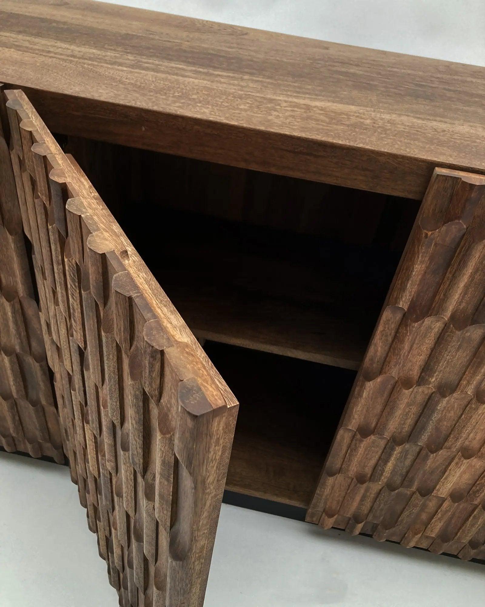 Credenza 4 ante in legno Block - OrchideaMilano1981