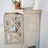 Credenza 4 ante in legno e vetro Luxury Style Natural Antique - OrchideaMilano1981