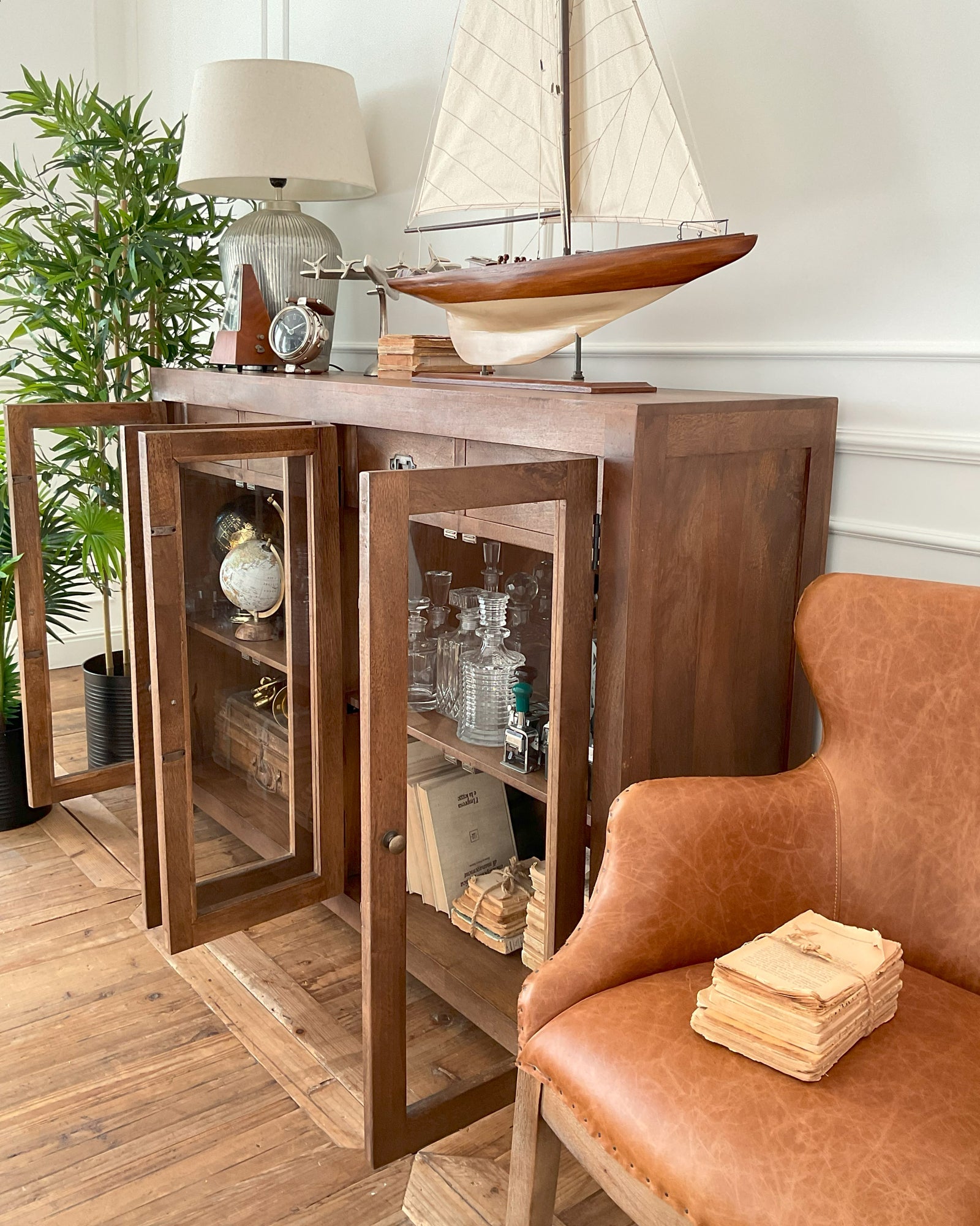 Credenza a vetri Bistrot - OrchideaMilano1981