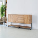 Credenza in legno e ferro Skyline Orchidea Milano 1981