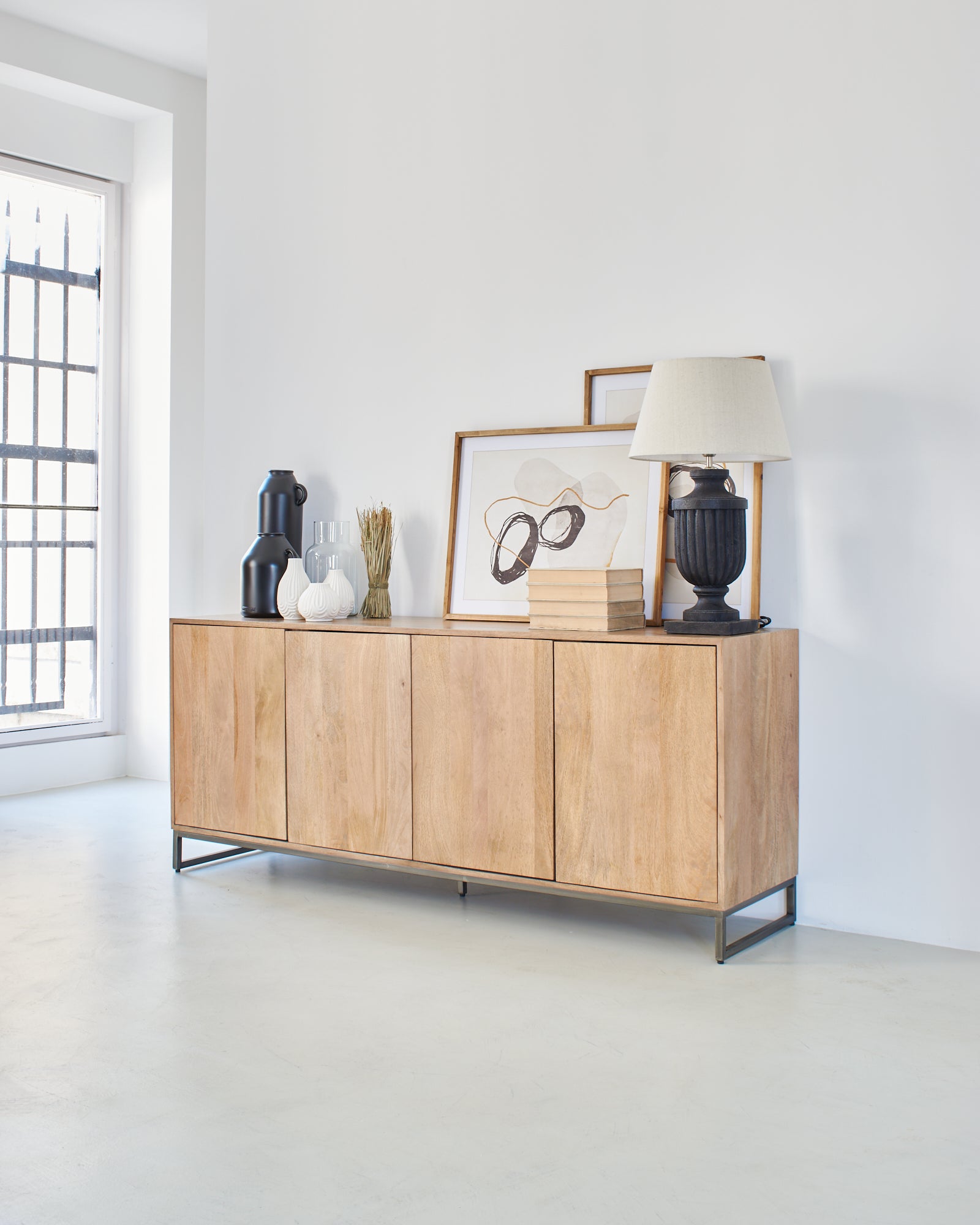 Credenza in legno e ferro Skyline - OrchideaMilano1981