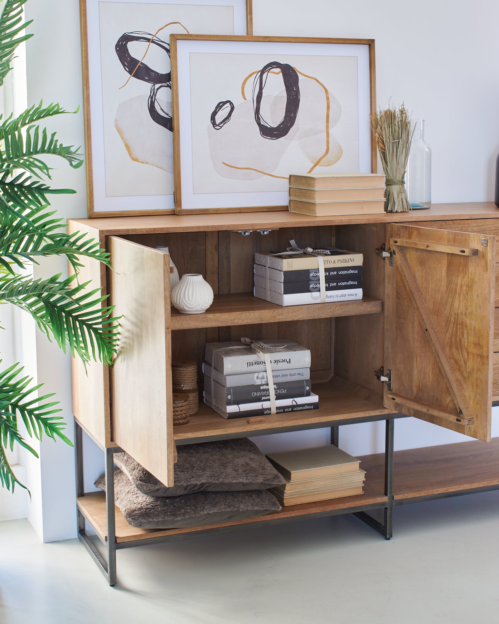 Credenza in legno e ferro Skyline - OrchideaMilano1981