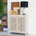 Credenza in legno massello e specchio Luxury Style Natural Antique Orchidea Milano 1981