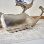 Decorazioni in ferro Balena Silver Style set da 2 Orchidea Milano 1981
