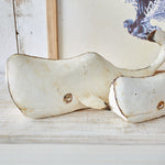 Decorazioni in ferro Balena White Style set da 2 - OrchideaMilano1981