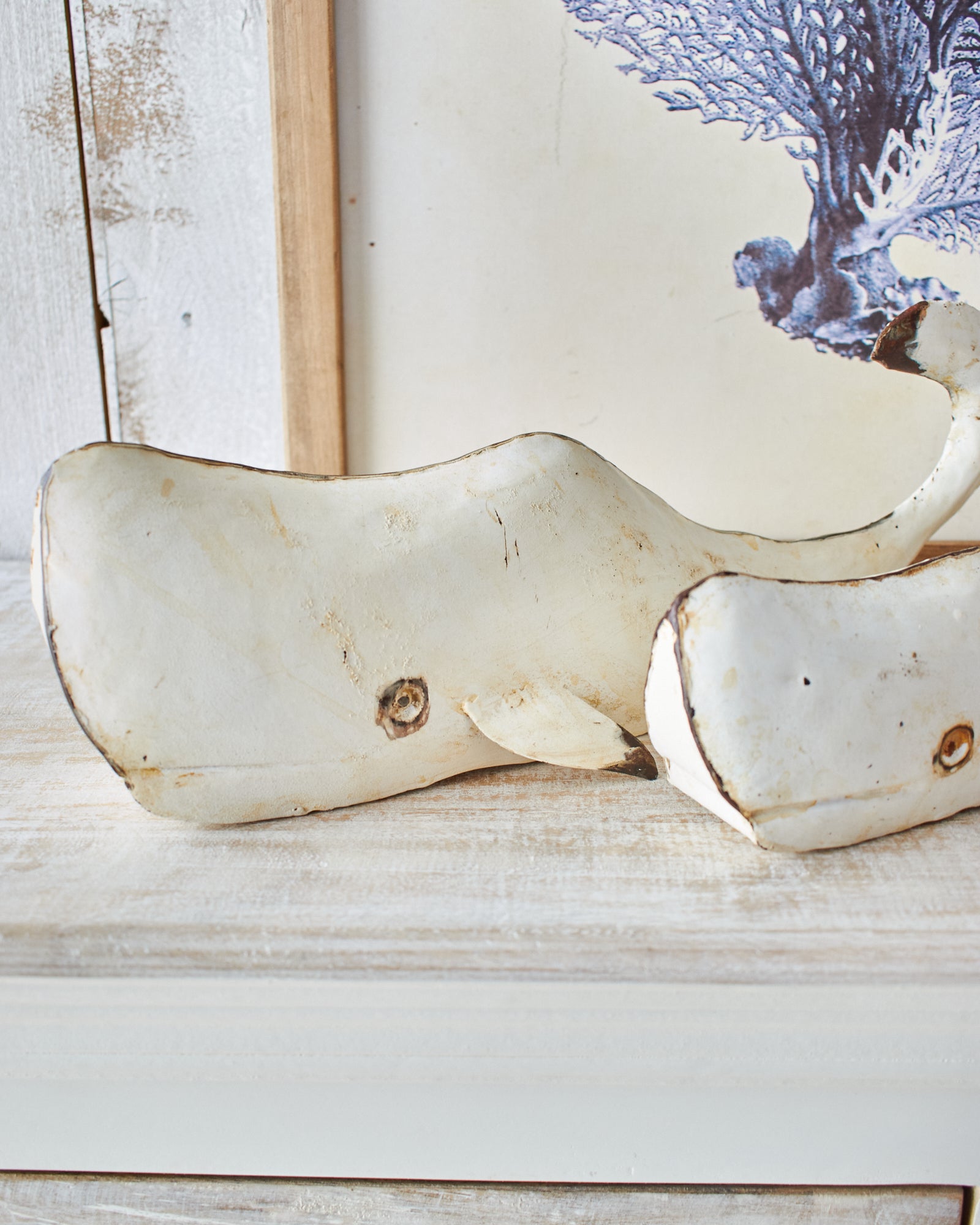Decorazioni in ferro Balena White Style set da 2 - OrchideaMilano1981