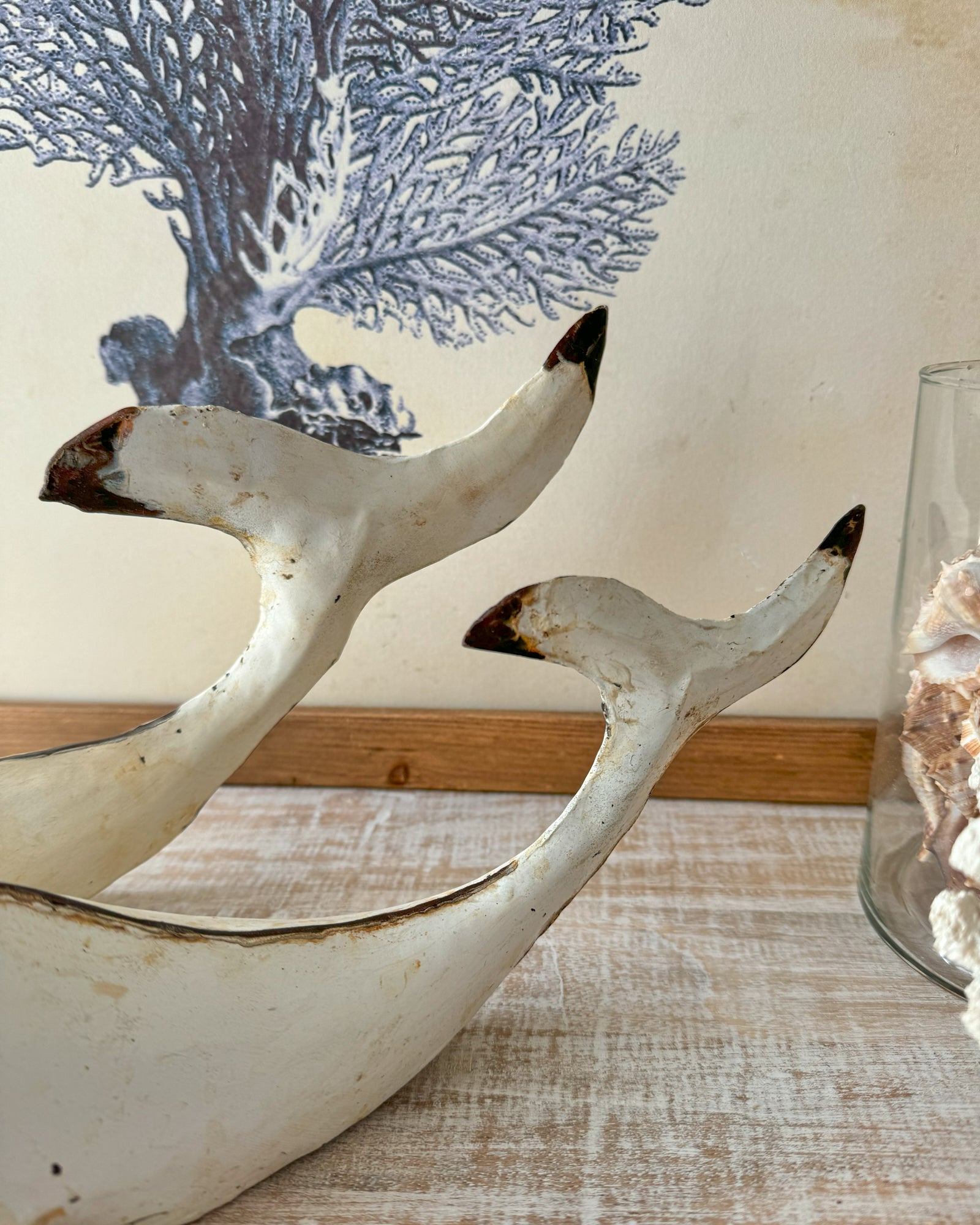 Decorazioni in ferro Balena White Style set da 2 - OrchideaMilano1981
