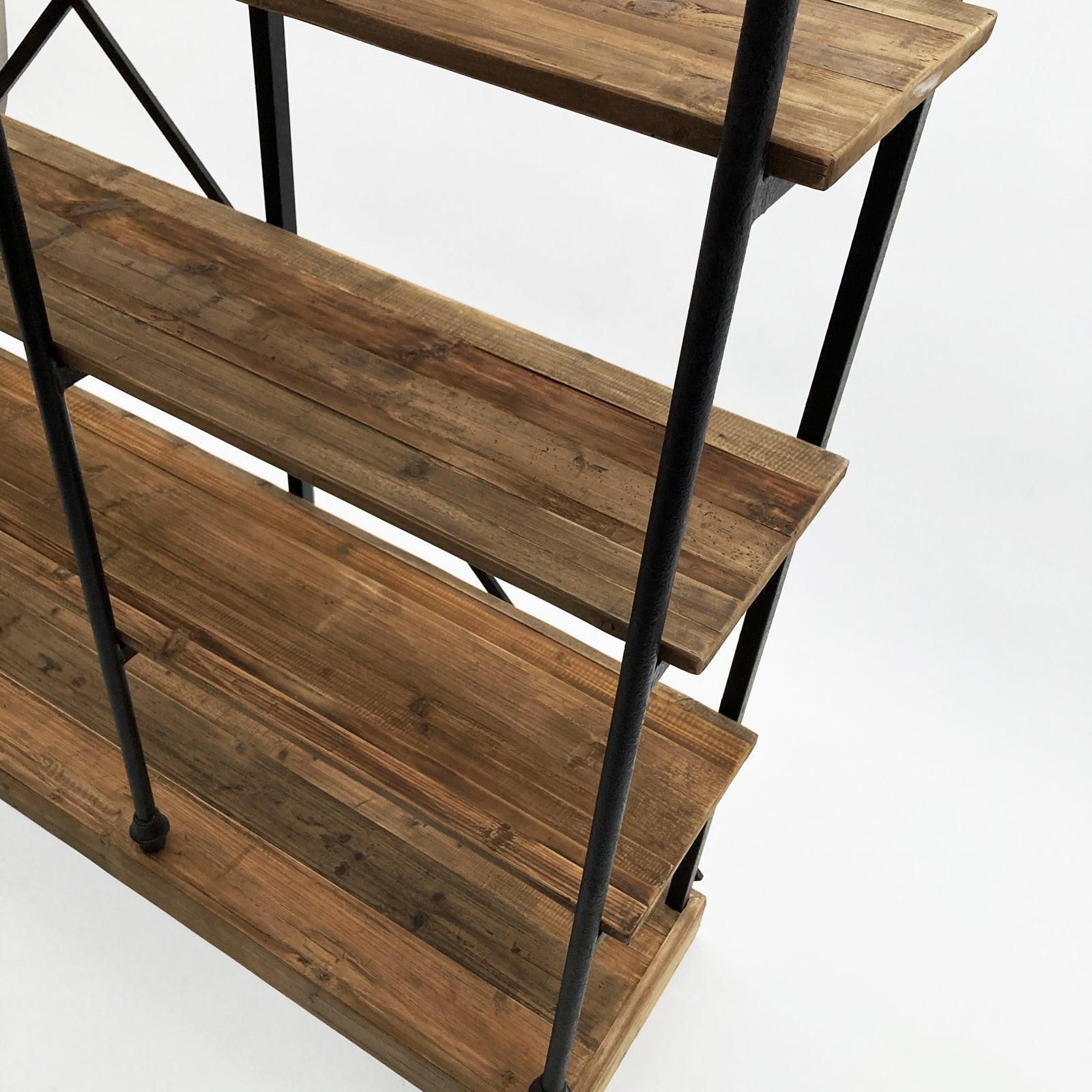 Libreria industriale in legno e ferro Boulangerie XL 213 cm - OrchideaMilano1981