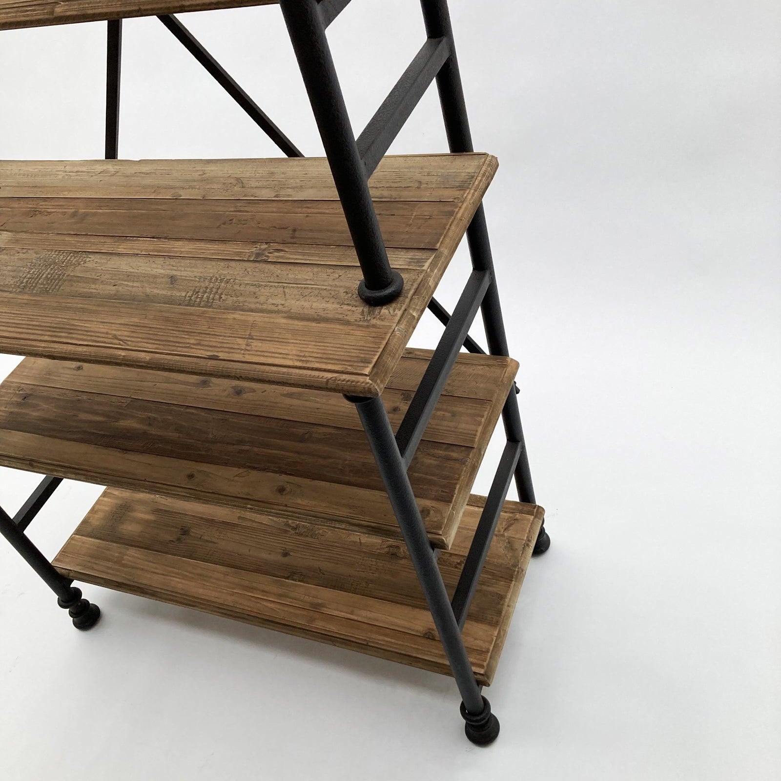 Libreria industriale in legno e ferro Boulangerie 115 cm - OrchideaMilano1981