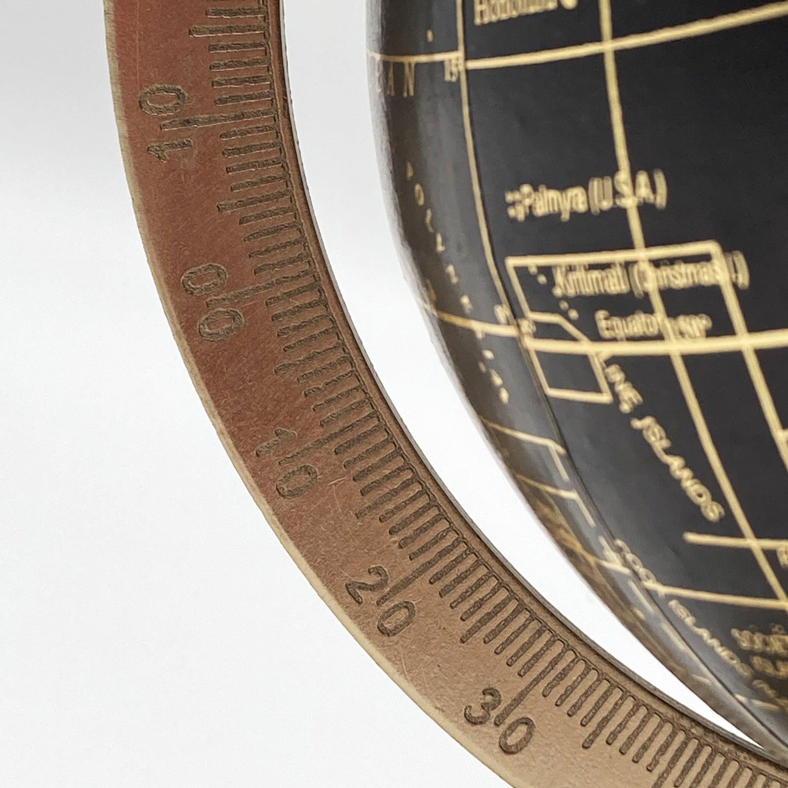 Mappamondi decorativi con base in metallo Golden Age set da 6 - OrchideaMilano1981