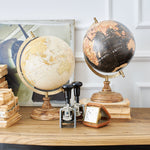 Mappamondi decorativi con base in legno Stanford set da 2 - OrchideaMilano1981