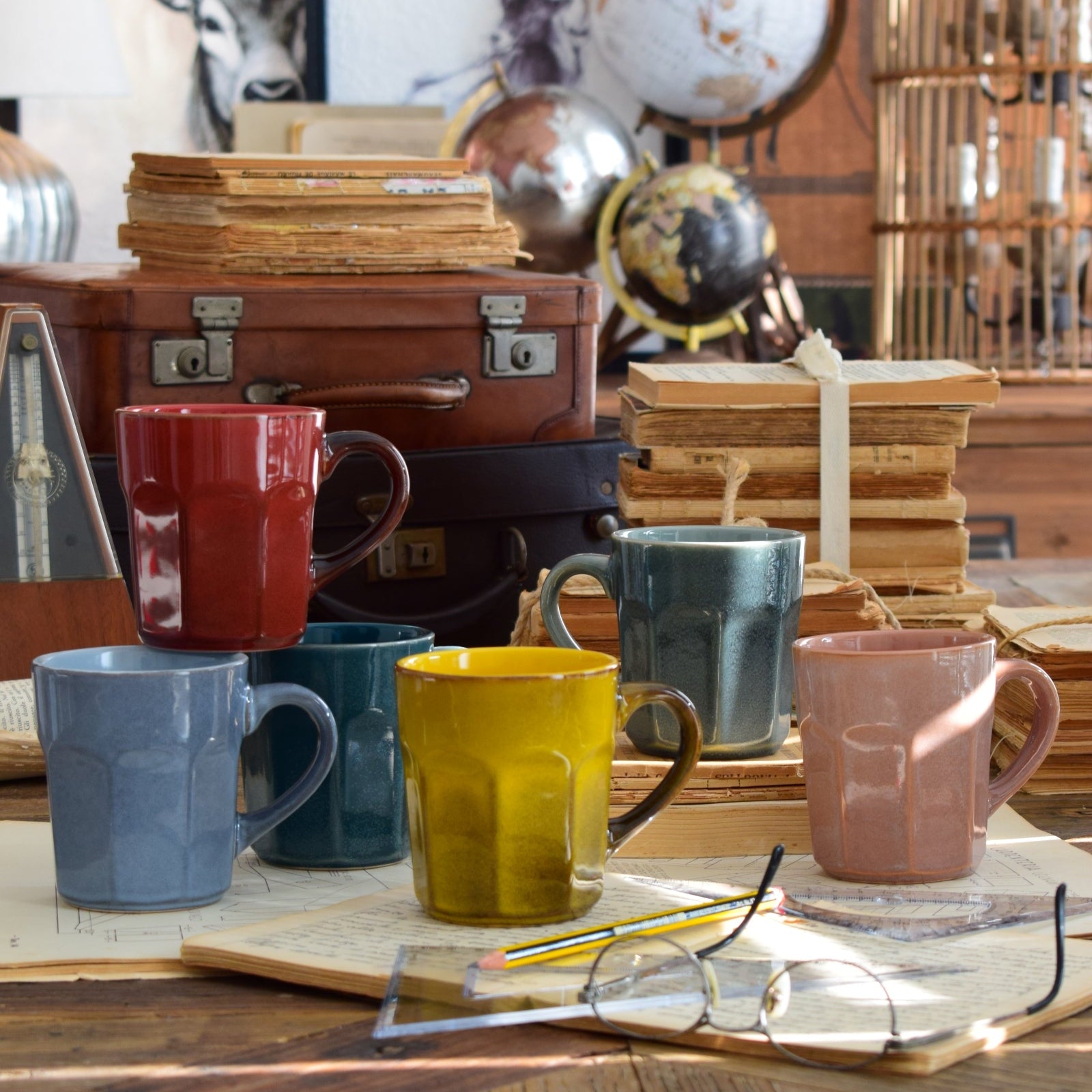 Mug in ceramica Colour Block set da 6 Orchidea Milano 1981