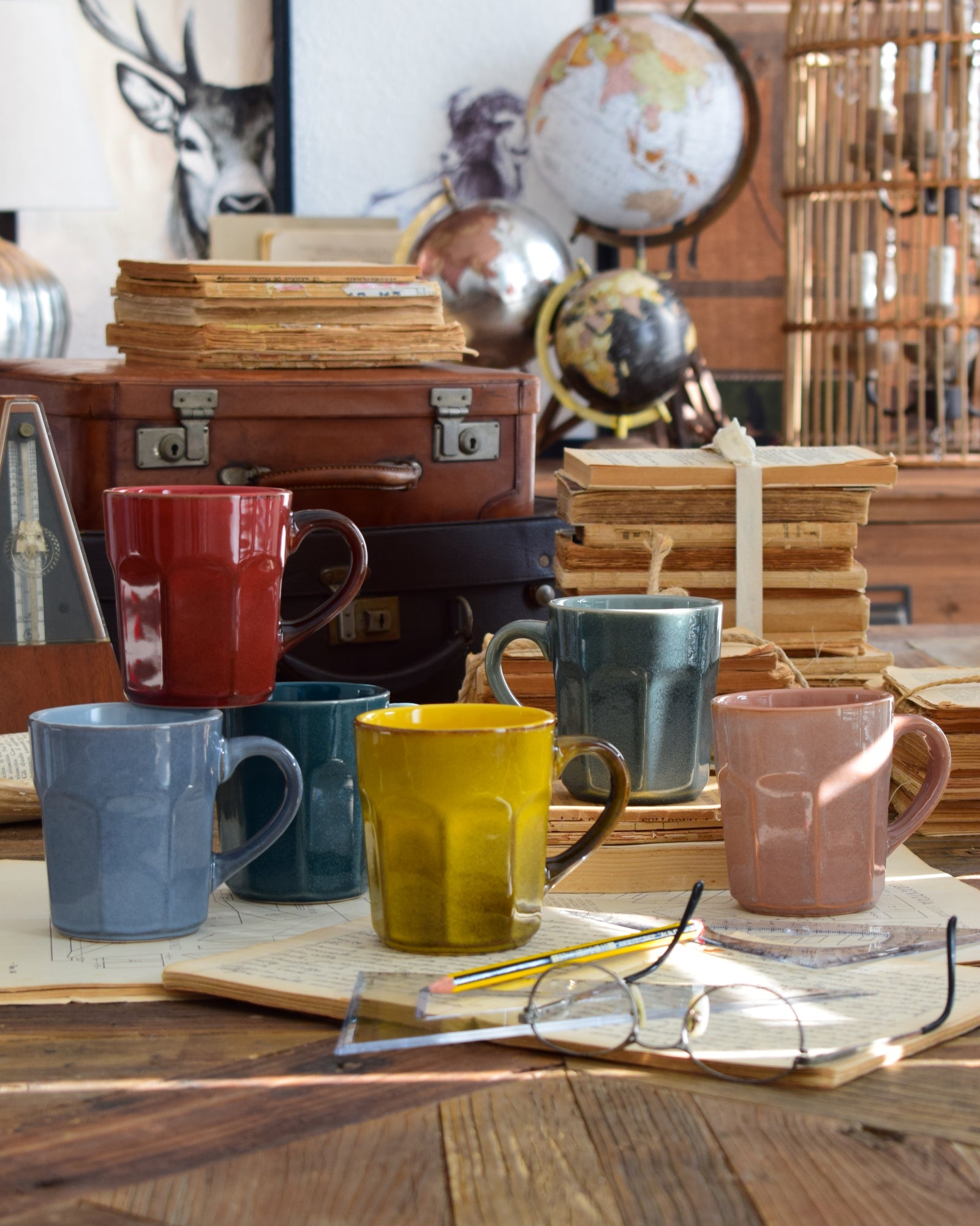 Mug in ceramica Colour Block set da 6 Orchidea Milano 1981