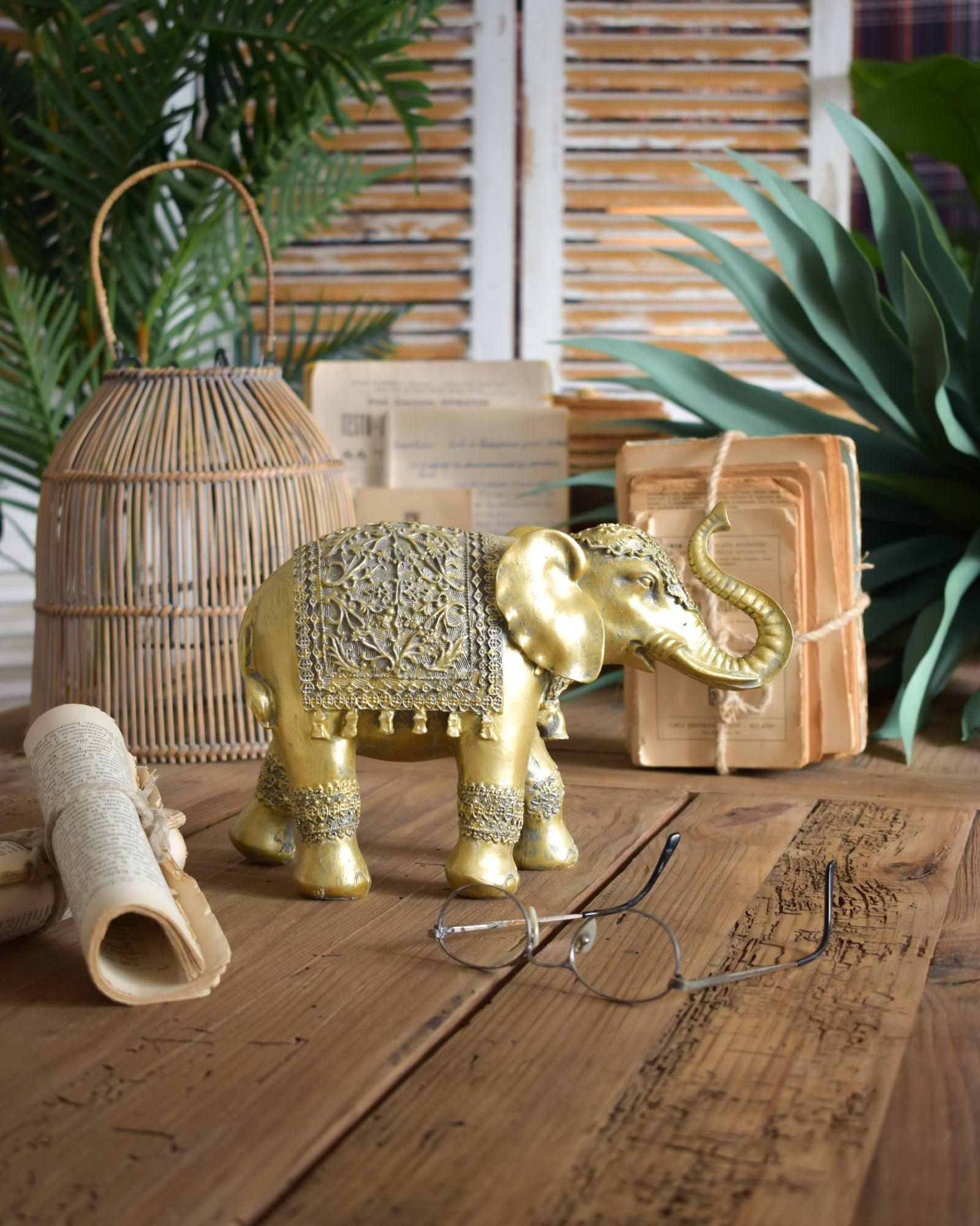 OGGETTO DECORATIVO ELEFANTE GOLDEN AGE - OrchideaMilano1981