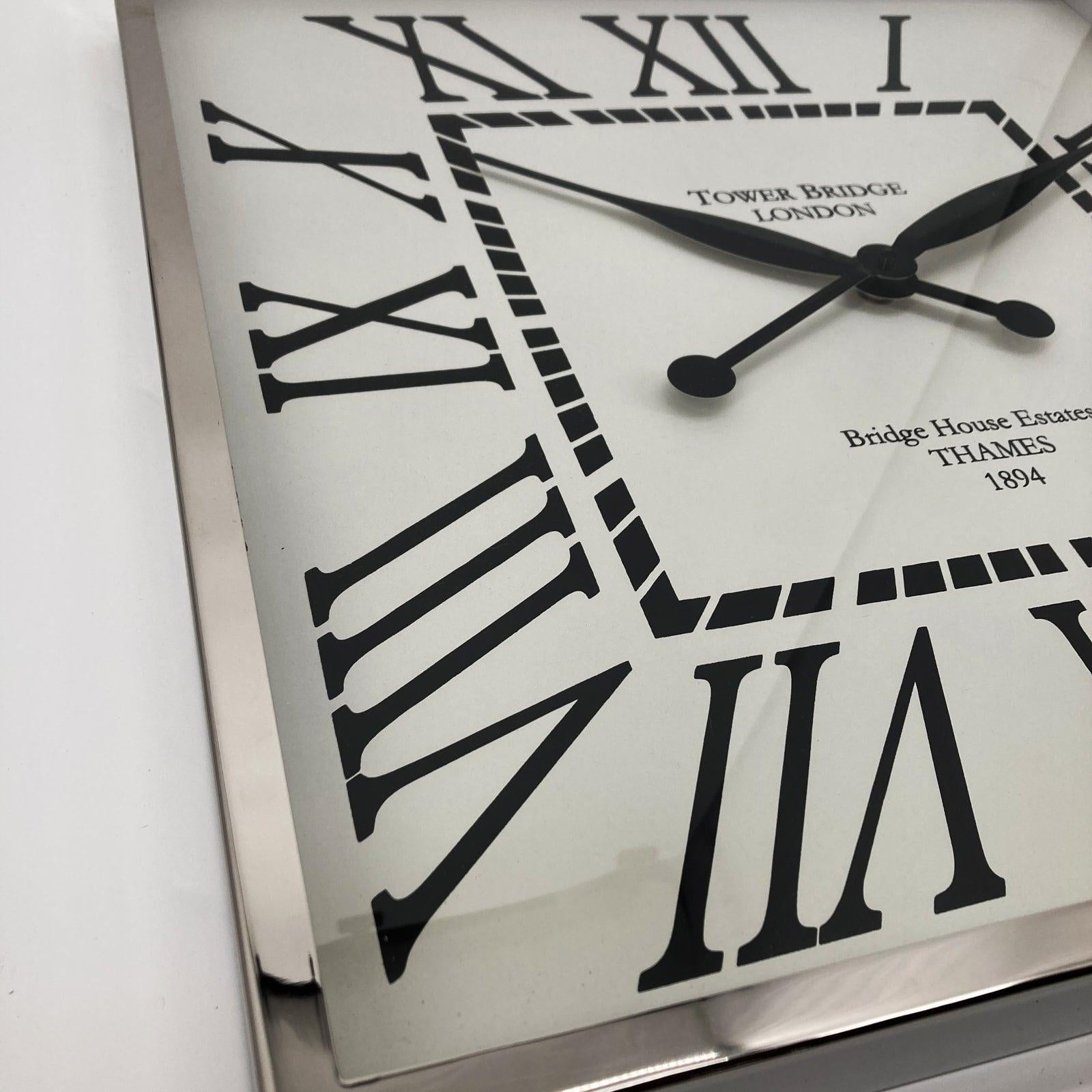 Orologio da parete in alluminio cromato Grand Central - OrchideaMilano1981