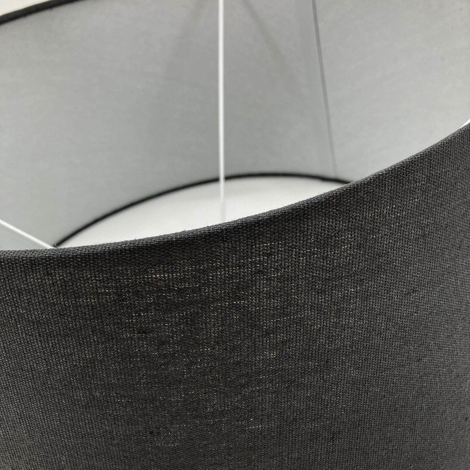 Paralume impero in tessuto Dark Grey 50 cm set di 4 - OrchideaMilano1981