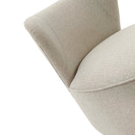 Poltroncina girevole in tessuto White and Beige - OrchideaMilano1981