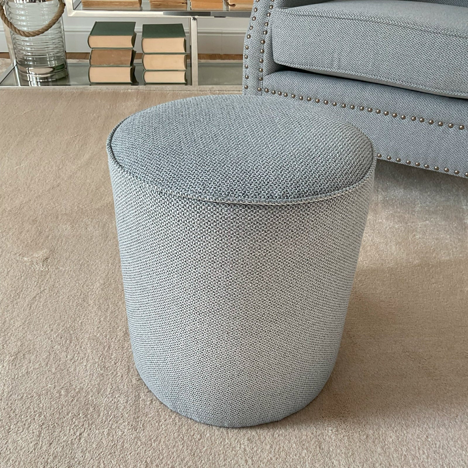 Pouf in tessuto Dark Grey - OrchideaMilano1981