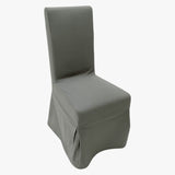Sedia sfoderabile in tessuto di cotone Grey - OrchideaMilano1981