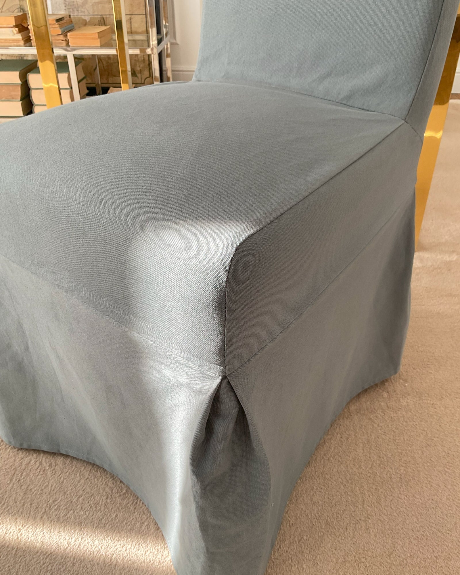 Sedia sfoderabile in tessuto di cotone Grey - OrchideaMilano1981
