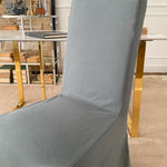 Sedia sfoderabile in tessuto di cotone Grey - OrchideaMilano1981