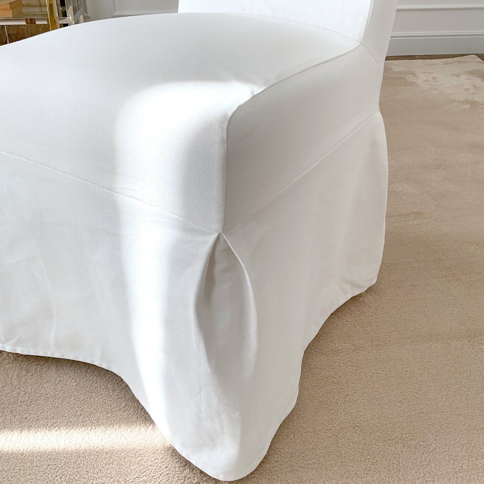 Sedia sfoderabile in tessuto di cotone White - OrchideaMilano1981