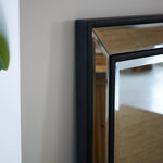 Specchiera con cornice a specchio e legno Living Style Edge - OrchideaMilano1981