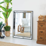 Specchiera con cornice a specchio e legno Living Style Edge - OrchideaMilano1981