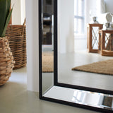 Specchiera con cornice in specchio e legno a figura intera Living Style Edge - OrchideaMilano1981