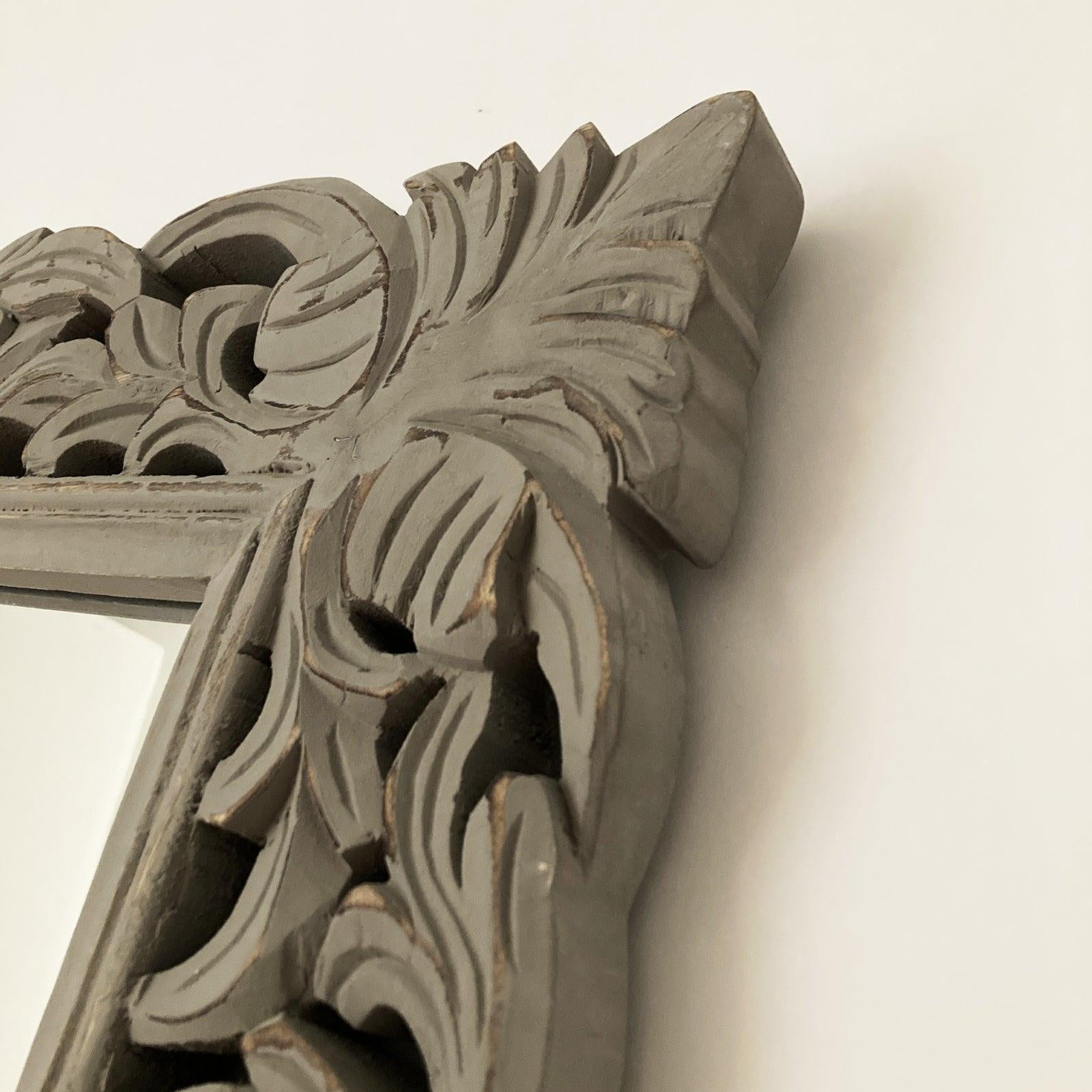 Specchiera da parete in legno Antique Grey - OrchideaMilano1981