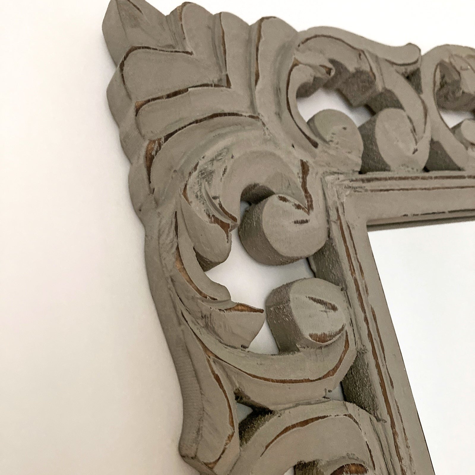 Specchiera a figura intera in legno Antique Grey - OrchideaMilano1981