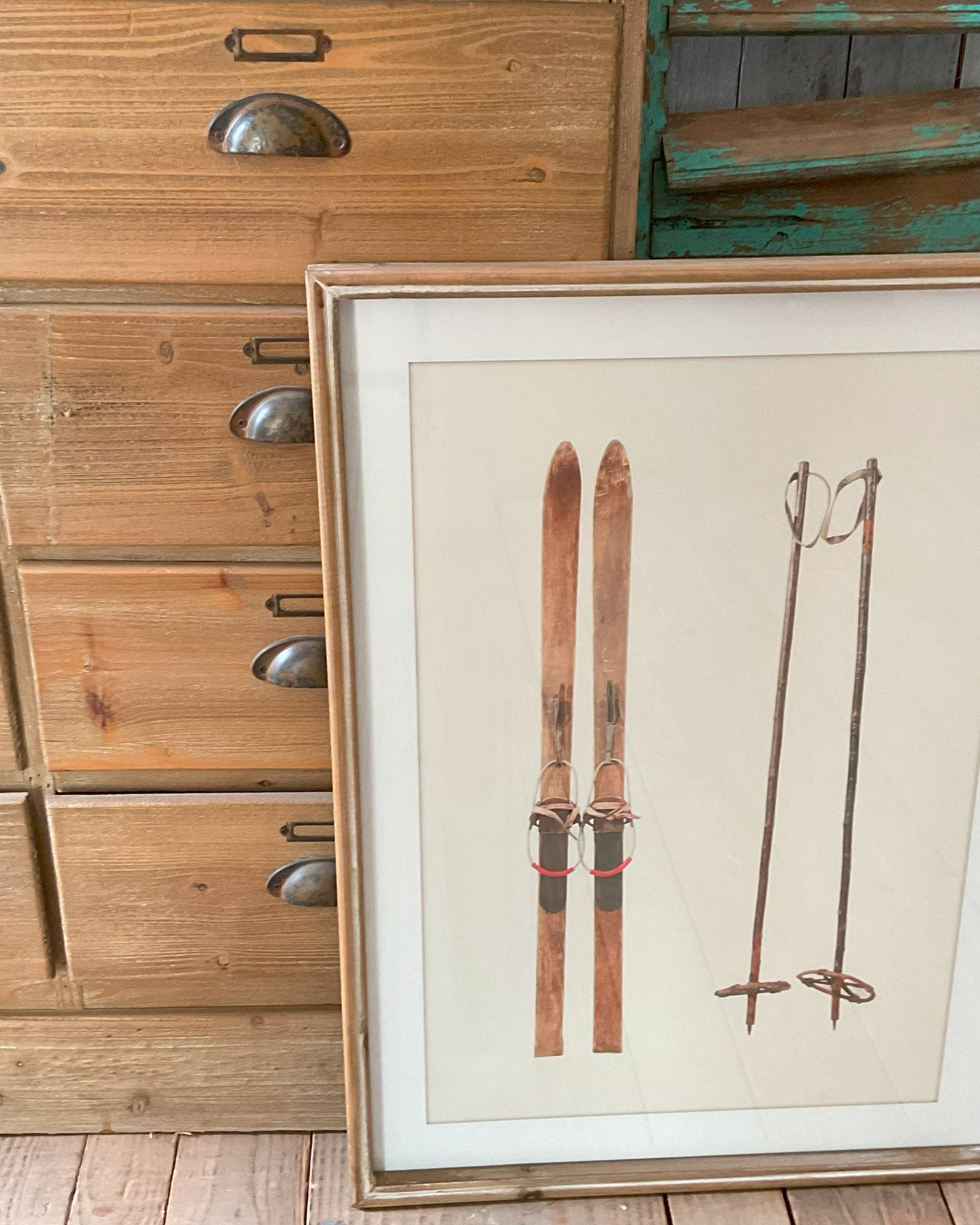 Stampa con cornice in legno Mountain Side - OrchideaMilano1981