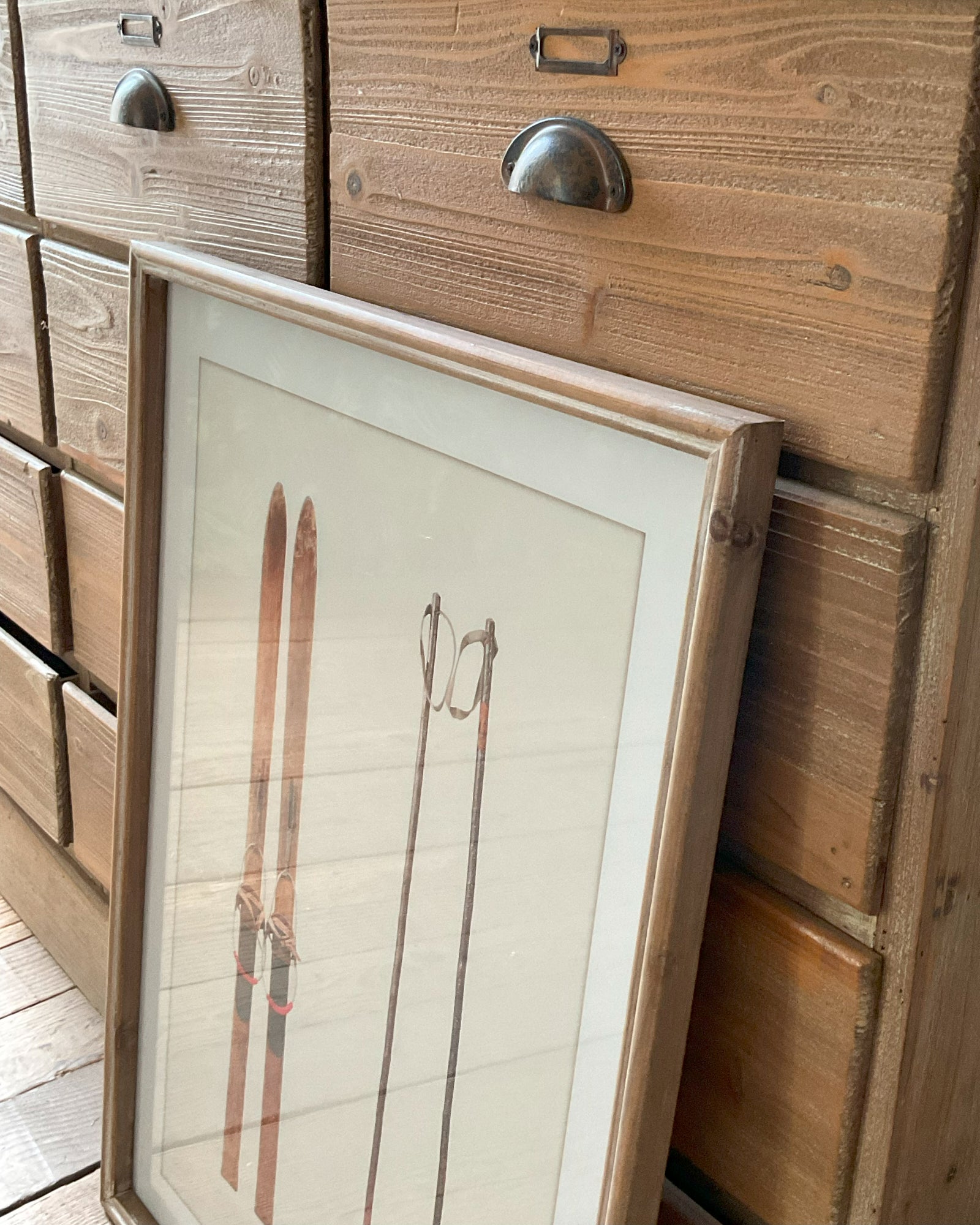 Stampa con cornice in legno Mountain Side - OrchideaMilano1981