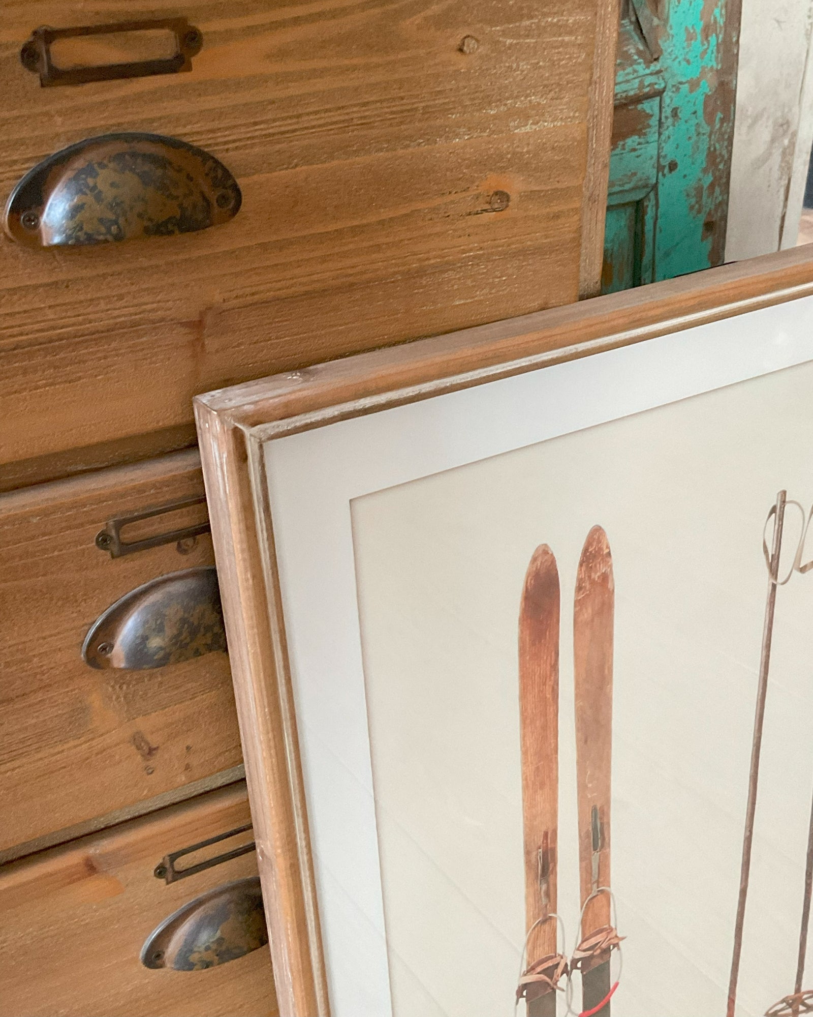Stampa con cornice in legno Mountain Side - OrchideaMilano1981